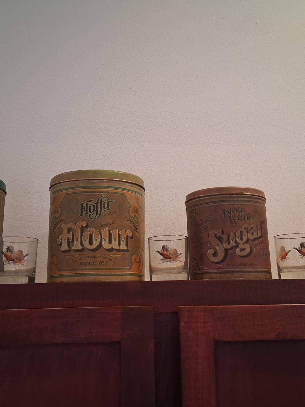Vintage-Style Flour Canister Set